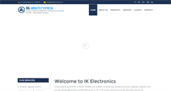 Desktop Screenshot of ikelectronics.in