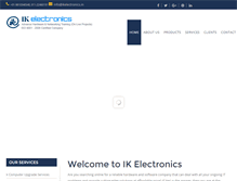 Tablet Screenshot of ikelectronics.in